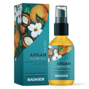 Badger Argan Hair Oil.