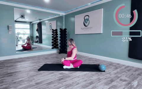 Seated Spine Twist Lymphatic Drainage Exercise