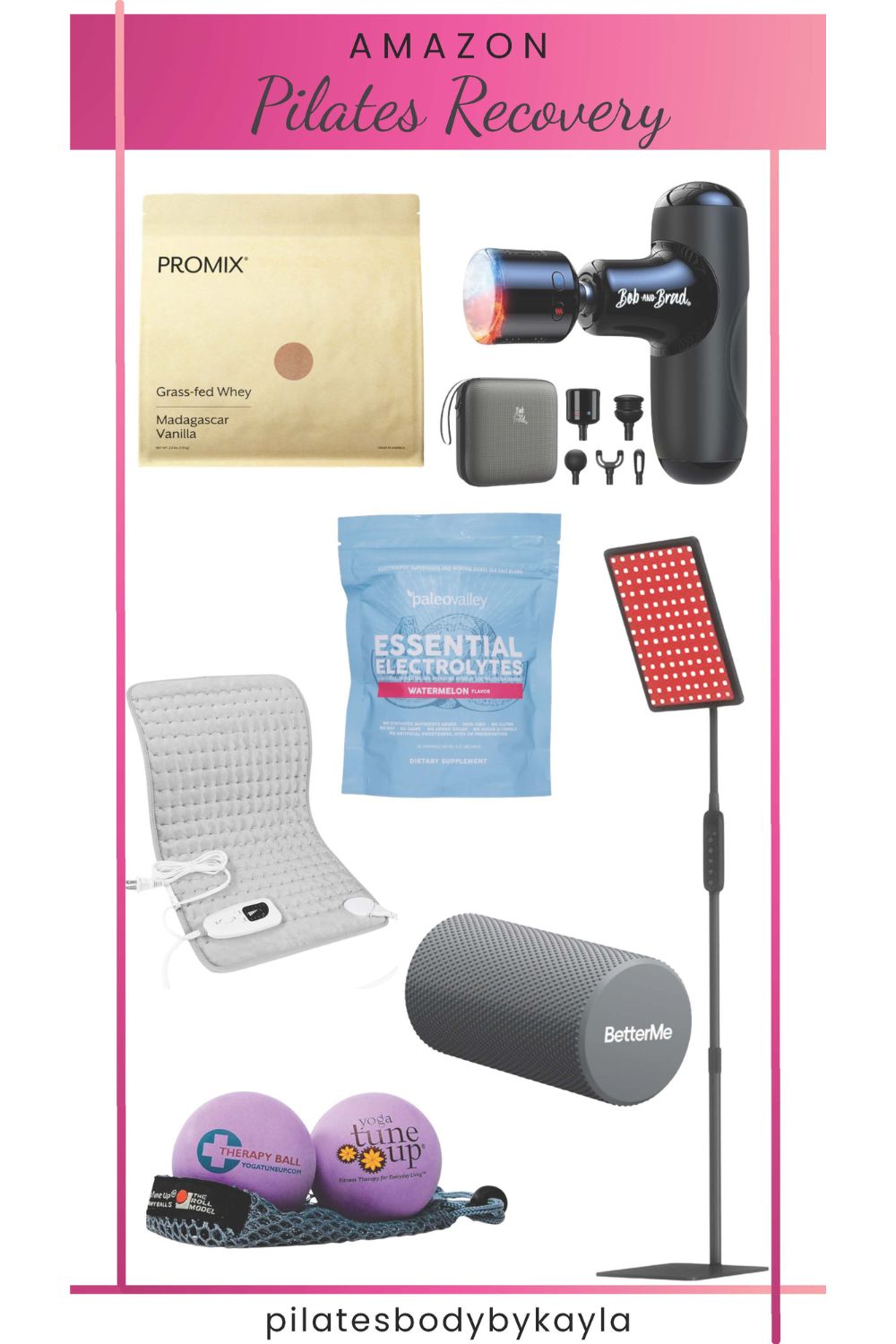 Amazon tools to help you recover after a Pilates workout.