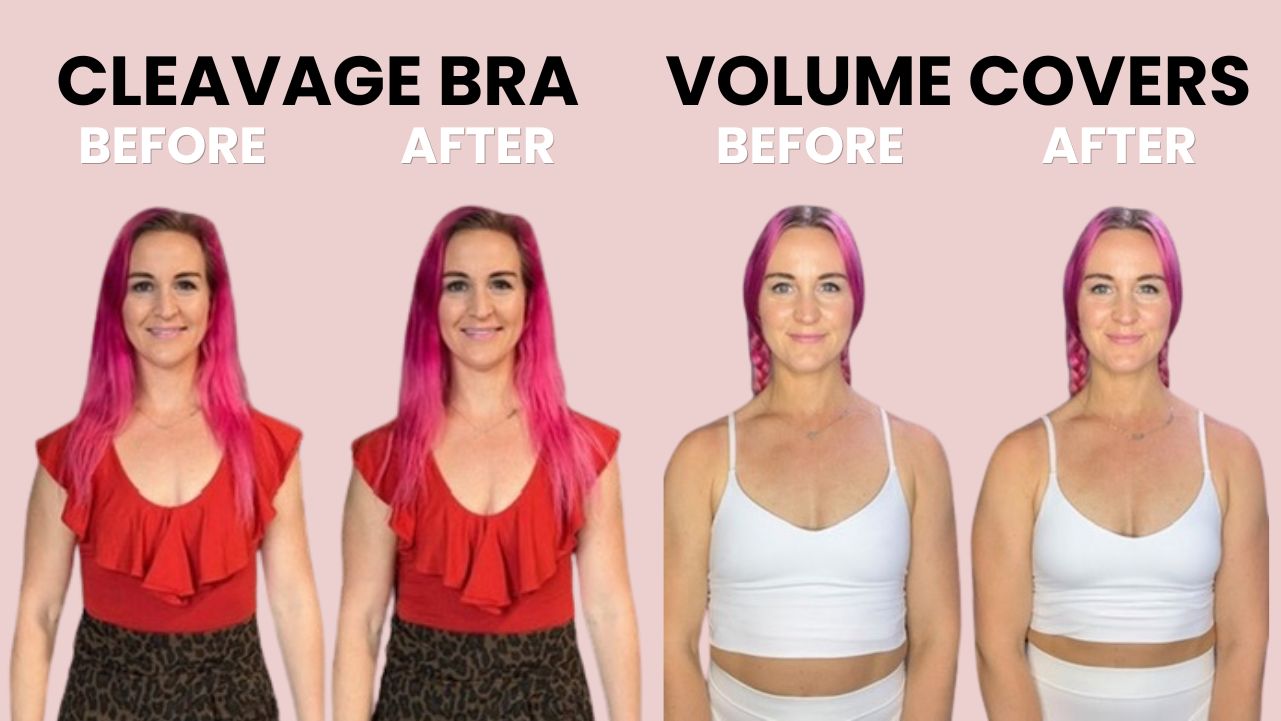 CAKES Sticky Bra Before and After