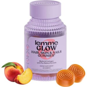 Lemme Glow Collagen Hair, Skin & Nails Gummies