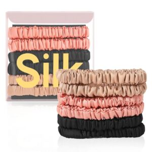 Silk scrunchies for hair