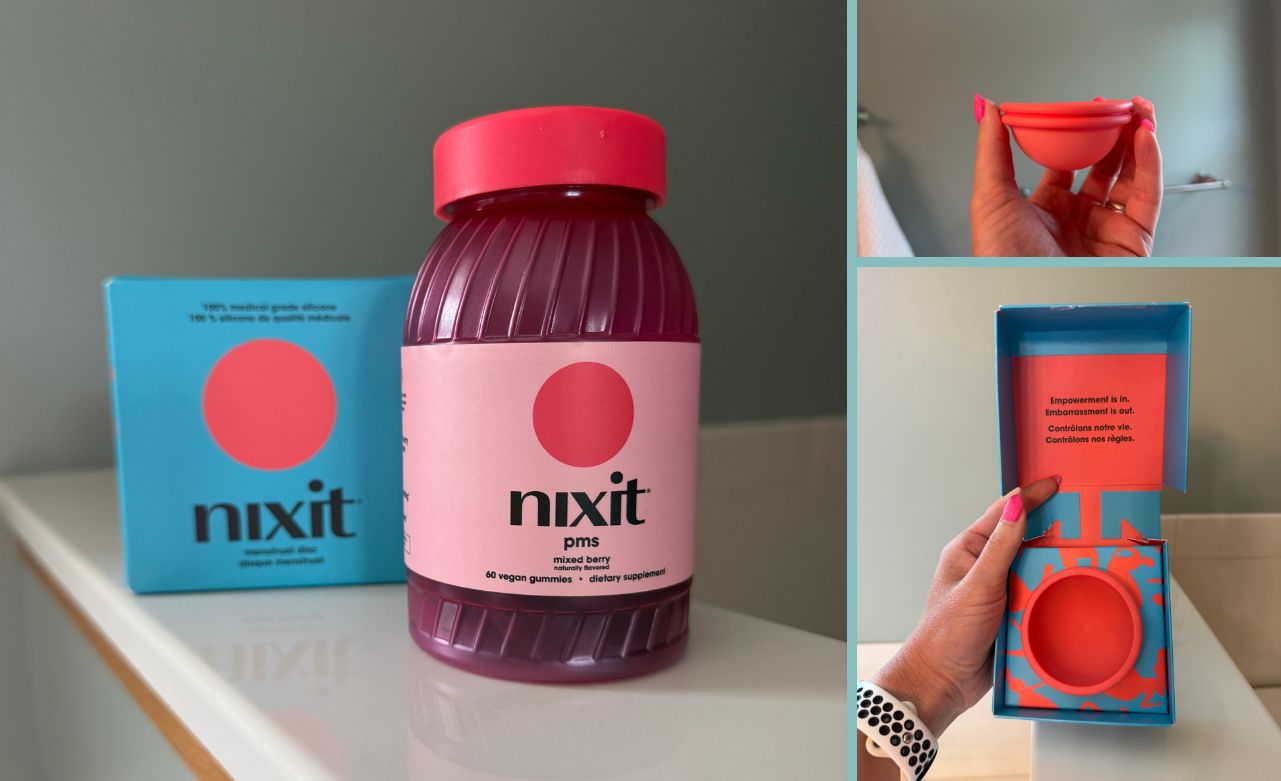 Nixit cycle support supplements and menstrual disc