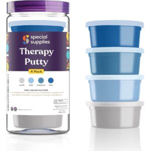 Therapy putty for hand exercises to improve grip strength and finger control